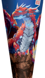 Ronde motief-schooltas 'Robo Draak', folie, 70 cm