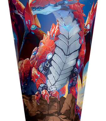 Ronde motief-schooltas 'Robo Draak', folie, 70 cm