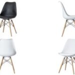 Bezoekersstoel 'DOGEWOOD', set van 2, zwart