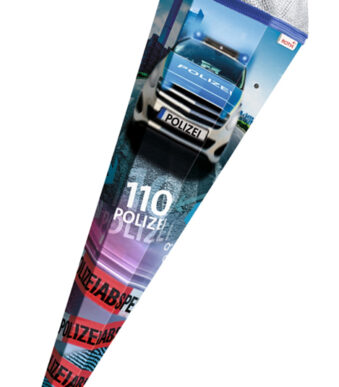 Schoudertas 'Politie 110', rechthoekig, 85 cm, met effect.