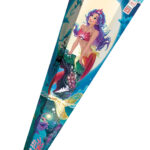 School-conisch 'Magische Zeemeermin', hoekig, 850 mm, folie