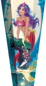 School-conisch 'Magische Zeemeermin', hoekig, 850 mm, folie