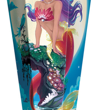 School-conisch 'Magische Zeemeermin', hoekig, 850 mm, folie