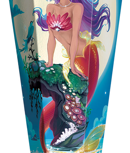 School-conisch 'Magische Zeemeermin', hoekig, 850 mm, folie