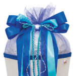 Blauw-turquoise schouderlintje 'Blue Dabadu'