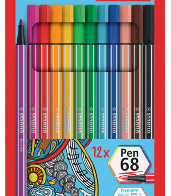 Stabilo stiftenset 12 stuks in kartonnen cassette