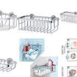 tesa Aluminium Douchekorf L, Verchroomd, Vierkant