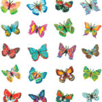 Herma Stickers Magische Vlinders, Glittersticker