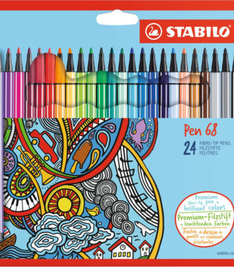 Stabilo viltstiften, 24 stuks