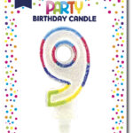 Clairefontaine glinsterkaars cijfer 9