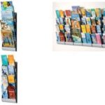 Wandbrochurehouder Integraal, A4-formaat, aluminium-kleurig.