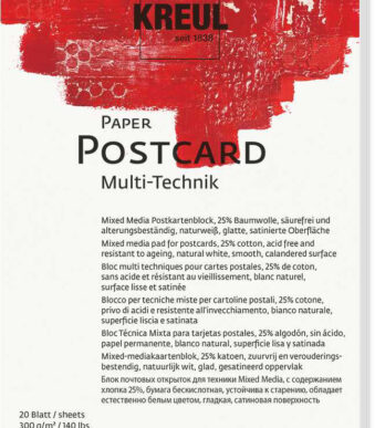 Kunstenaarsblok prentbriefkaarten, A6-formaat, 20 vellen