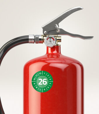 Controlestickers, 2026, zelfklevend, groen, 30 mm