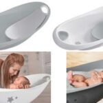 Babybad 'Natalia sterren', met stop, wit