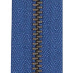 Metalen ritssluiting 120 mm jeansblauw