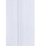 Rits, kunststof, lengte: 220 mm, wit