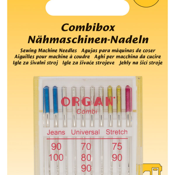 Naaimachine naalden combinatiebox, 10 stuks