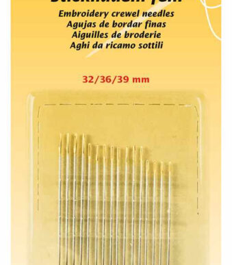 Naaldenvouwenaars-set, fijn, 16-delig.