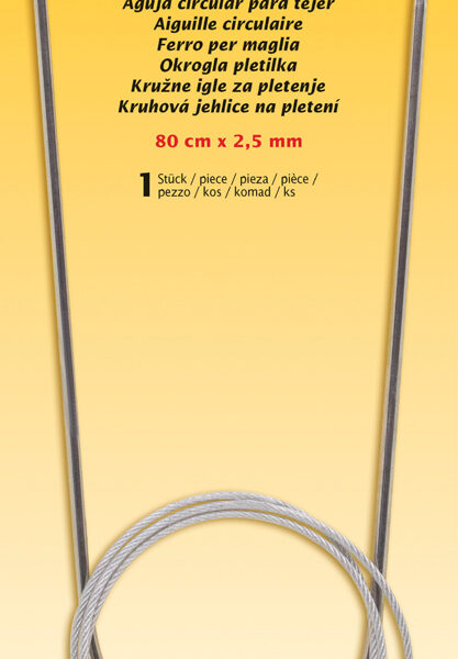 Ronde breinaalden, 800 mm x 2,5 mm