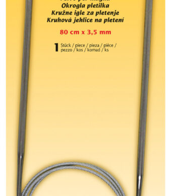 Breinaalden voor rondbreiwerk, 80 cm x 3,5 mm