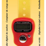 Digitale rij-teller voor breiwerk, rood