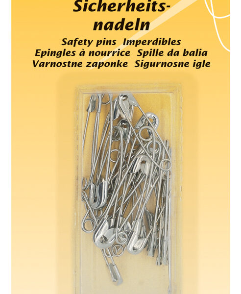 Veiligheidsspelden, kleur: zilver