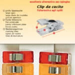 Kleurige gevarieerde stoffenklemmen