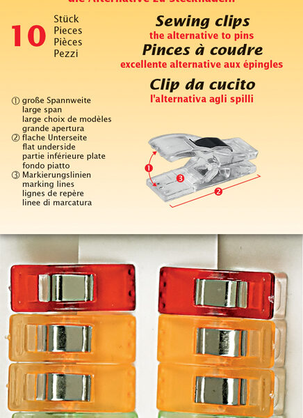 Kleurige gevarieerde stoffenklemmen