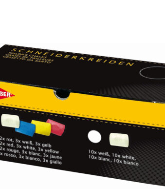 Kleer- en naaikrijt, set van 10, wit.