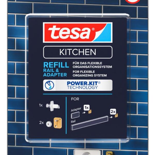 tesa KITCHEN Power-Kit navulset voor muur-adapter