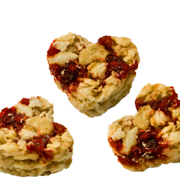 Hartegebakjes met cranberry, in portieverpakking