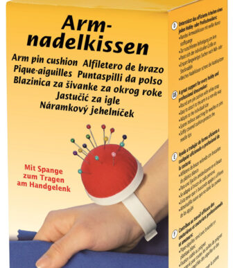 Klosjearmkussen met klem, rood/wit