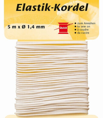 Trekkoord, 1,4 mm x 5 m, wit
