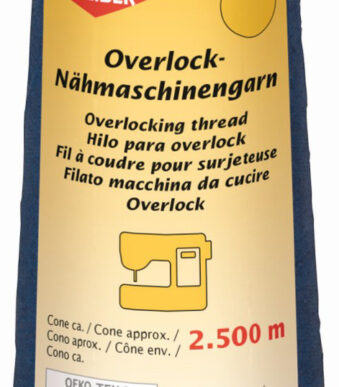 Donkerblauwe overlocknaaimachinegaren, 2.500 meter
