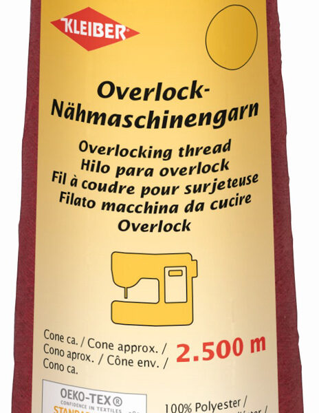 Stikgaren voor overlockmachine, 2.500 m, rood