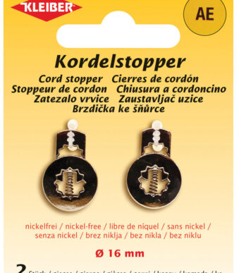 Klemstop voor koord, metaal, zilverkleurig