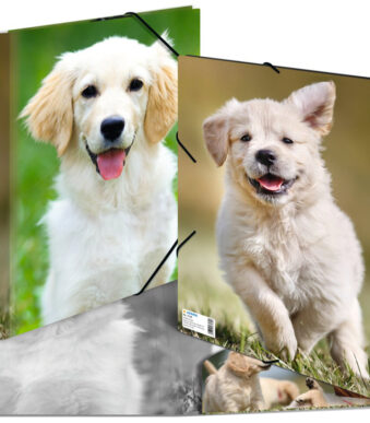 Hoekrugsysteem 'Honden', uit PP, formaat A4.