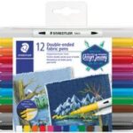 Staedtler Dubbele Viltstiften Textielontwerp Assortiment, etui met 12