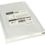 Platte zak, transparant, afmetingen 300 x 500 mm