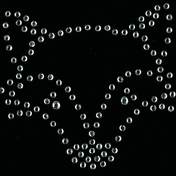 Kleiber kristallen applicatie 'Vos', 65 x 60 mm