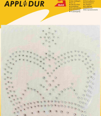 Kroon strass-applicatie XL, 135 x 145 mm