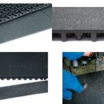 Schokbestendige yogamat, 965x65 mm, geel