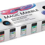 Marmerverf 'Magische Marmer', set metallic verven