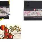 Sakura schetsboek/notitieboek, 90 x 140 mm, zwart/crèmewit