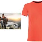 Uvex heren T-shirt Presteer, roodbruin, maat S