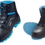 uvex 2 xenova veiligheidswerkschoenen met veters, veiligheidsnorm S2 SRC, maat 41, zwart/blauw.
