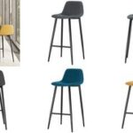 Papierstroomvouwkruk Must, set van 2, blauw