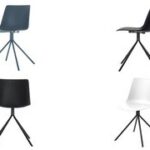 Bezoekerstoel DN, set van 2, zwart