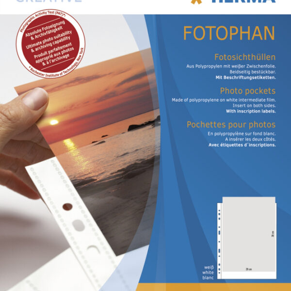 Doorzichtige fotohoezen A4, voor foto's 20x30 cm