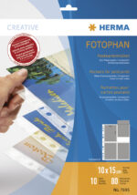 Postkaarthouders, voor 10 x 15 cm postkaarten, van polypropyleen